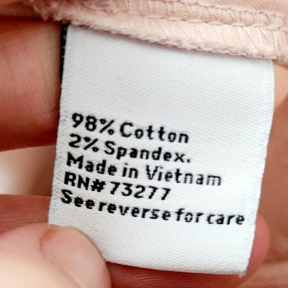 Nine West Slim Ankle All-Over Print Chino Pants Women's 8 Tan Khaki White EUC - Picture 7 of 8